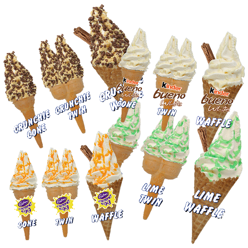 Ice Cream Stickers - Catering Signs UK