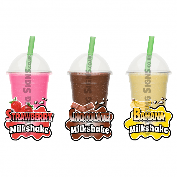 Set of 3 Milkshakes