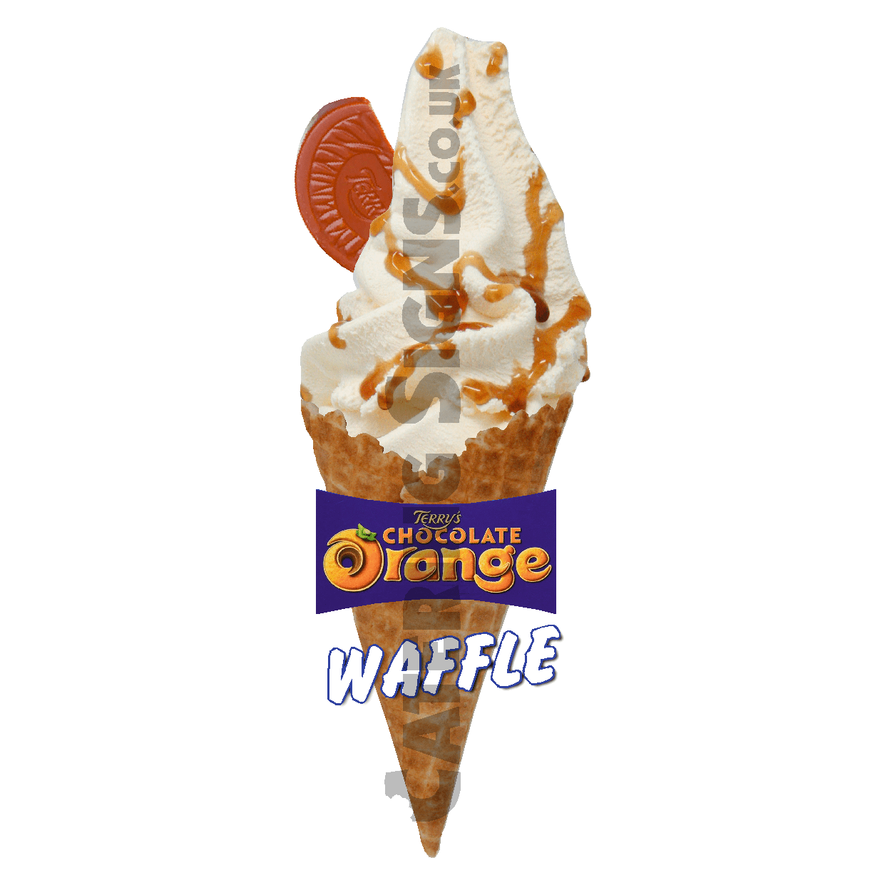 Chocolate Orange - Waffle Cone - Catering Signs UK