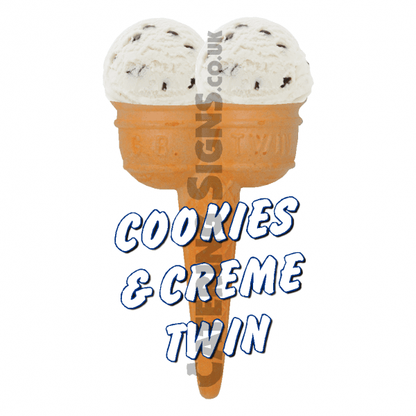 Cookies & Creme Twin Scoop