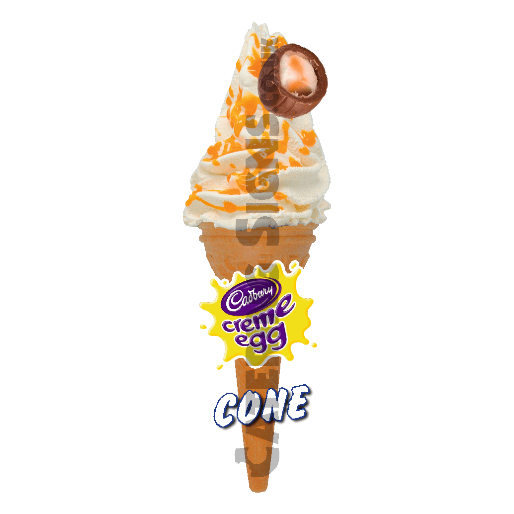 Creme Egg - Single Cone - Catering Signs UK