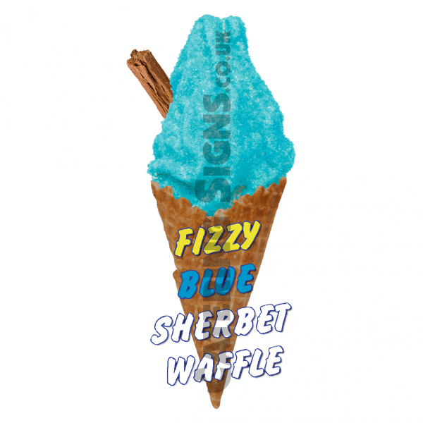 Fizzy Blue Bottle - Waffle Cone - Image 3