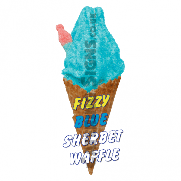 Fizzy Blue Bottle - Waffle Cone - Image 2