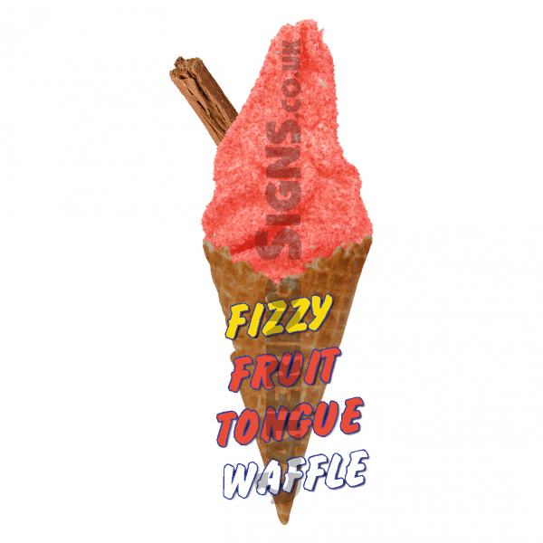 Fizzy Fruit Tongue - Waffle Cone - Image 2