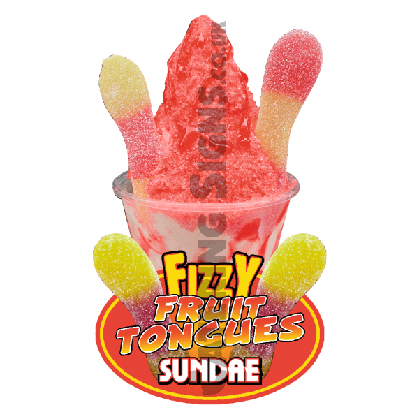 Fizzy Fruit Tongues- Sundae