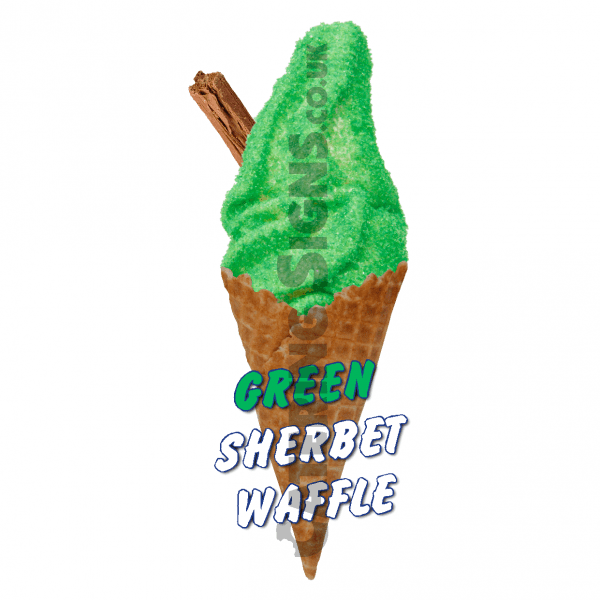 Green Sherbet - Waffle Cone - Image 2