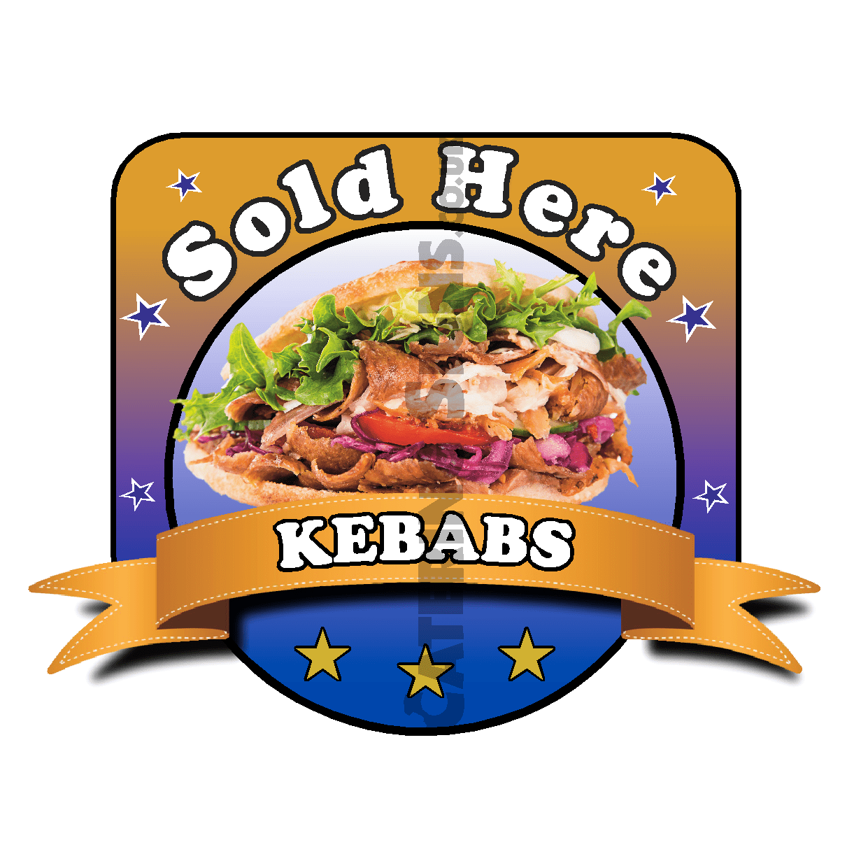 Kebabs Square - Catering Signs UK