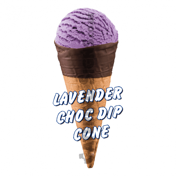 Lavender Choc Dip Scoop