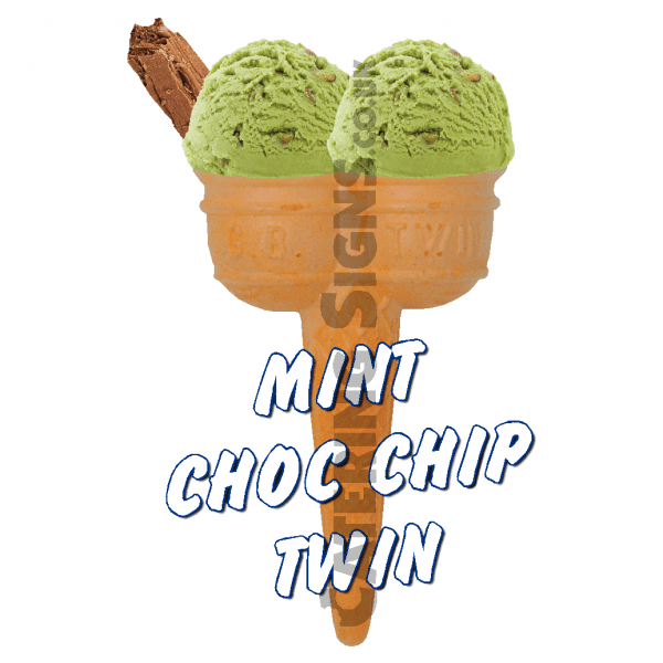 Mint Choc Chip Twin Scoop - Image 2