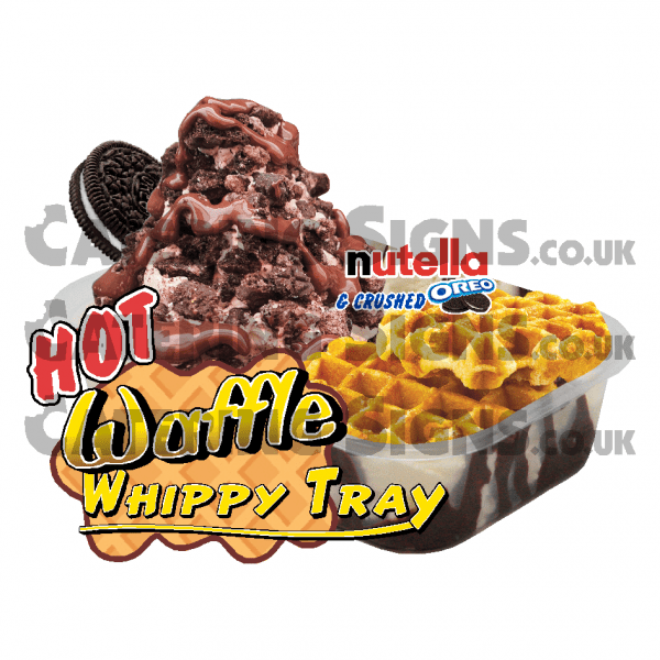 Nutella & Crushed Oreo - Waffle Tray