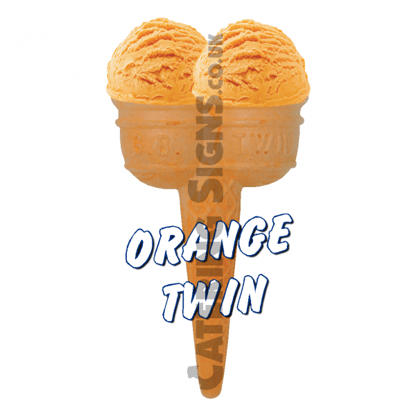 Orange Twin Scoop