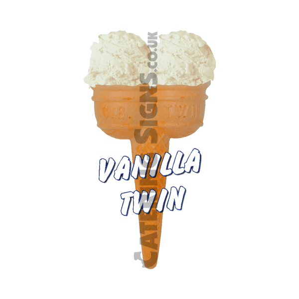 Vanilla Twin Scoop